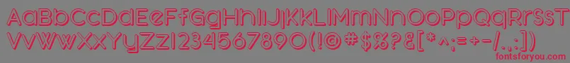 SfOrsonCasualShaded-Schriftart – Rote Schriften auf grauem Hintergrund