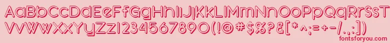 SfOrsonCasualShaded Font – Red Fonts on Pink Background