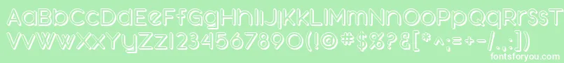 SfOrsonCasualShaded Font – White Fonts on Green Background
