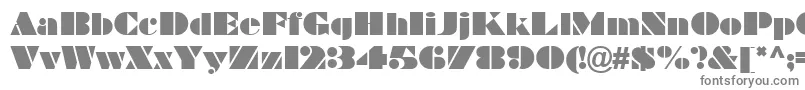 GeBravo-fontti – harmaat kirjasimet valkoisella taustalla