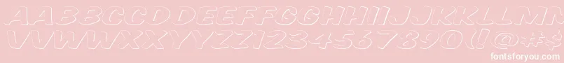 KomikaTitleGhost Font – White Fonts on Pink Background