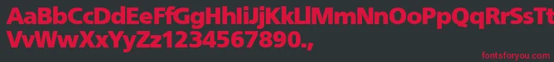 TqfFruitfulblack Font – Red Fonts on Black Background