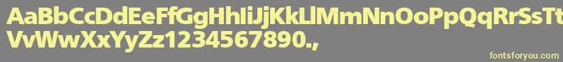 TqfFruitfulblack Font – Yellow Fonts on Gray Background