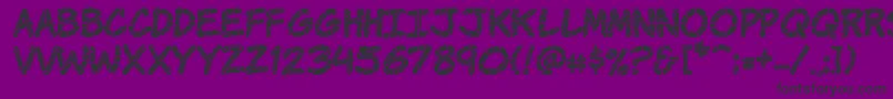 KomikaKrak Font – Black Fonts on Purple Background