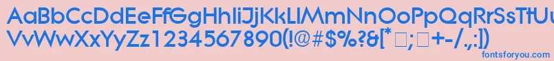 SaborDisplaySsi Font – Blue Fonts on Pink Background