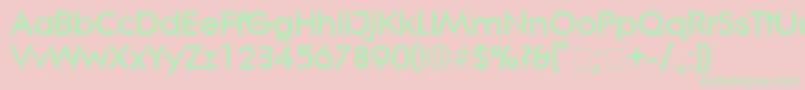 SaborDisplaySsi Font – Green Fonts on Pink Background