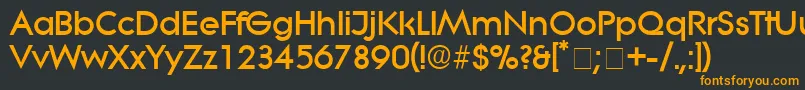 SaborDisplaySsi Font – Orange Fonts on Black Background