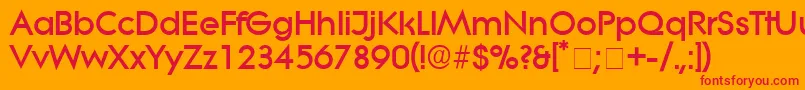 SaborDisplaySsi Font – Red Fonts on Orange Background