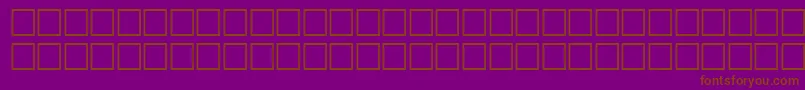 Шрифт TepidRegular – коричневые шрифты на фиолетовом фоне