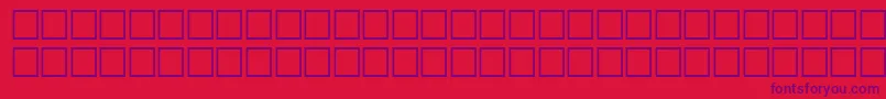 TepidRegular Font – Purple Fonts on Red Background