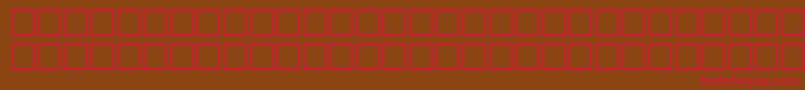 TepidRegular Font – Red Fonts on Brown Background