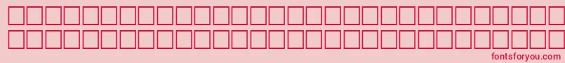 TepidRegular Font – Red Fonts on Pink Background