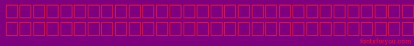 TepidRegular Font – Red Fonts on Purple Background