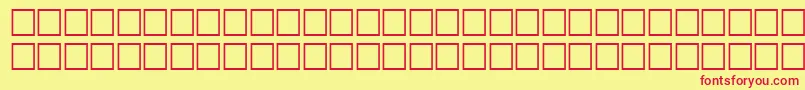 TepidRegular Font – Red Fonts on Yellow Background