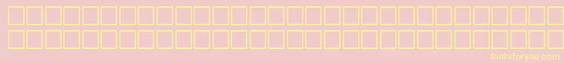 TepidRegular Font – Yellow Fonts on Pink Background
