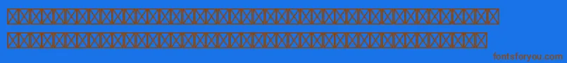 Шрифт Europeanpistd1 – коричневые шрифты на синем фоне