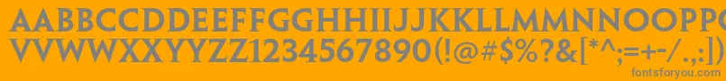 PenumbraserifstdSemibold Font – Gray Fonts on Orange Background