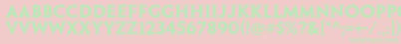 PenumbraserifstdSemibold Font – Green Fonts on Pink Background