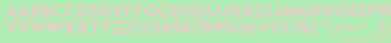 PenumbraserifstdSemibold Font – Pink Fonts on Green Background
