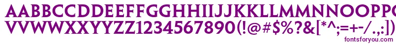 PenumbraserifstdSemibold Font – Purple Fonts on White Background