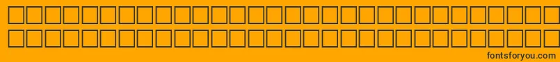 VerniqueRegular Font – Black Fonts on Orange Background
