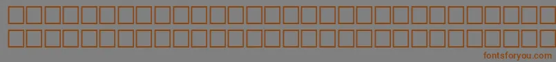 VerniqueRegular Font – Brown Fonts on Gray Background