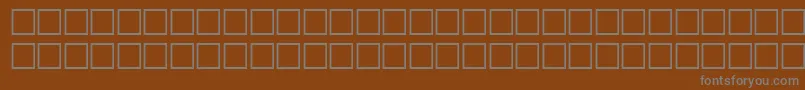 VerniqueRegular Font – Gray Fonts on Brown Background