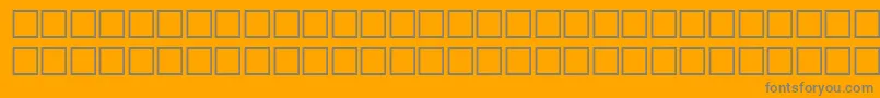 Fonte VerniqueRegular – fontes cinzas em um fundo laranja