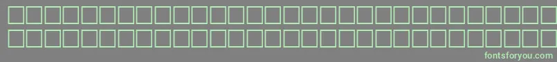VerniqueRegular Font – Green Fonts on Gray Background