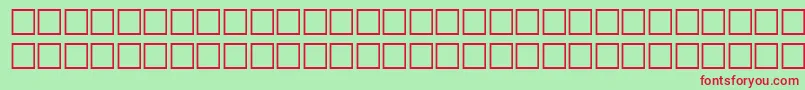 fuente VerniqueRegular – Fuentes Rojas Sobre Fondo Verde