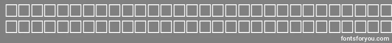 フォントVerniqueRegular – 灰色の背景に白い文字
