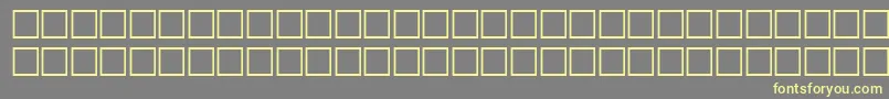 VerniqueRegular Font – Yellow Fonts on Gray Background