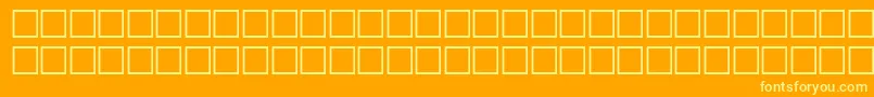 フォントVerniqueRegular – オレンジの背景に黄色の文字