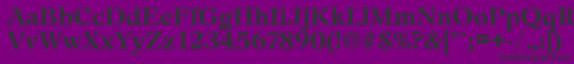 LeamingtonSerialBoldDb Font – Black Fonts on Purple Background