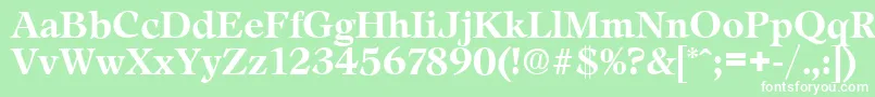 LeamingtonSerialBoldDb Font – White Fonts on Green Background