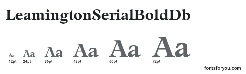 LeamingtonSerialBoldDb Font Sizes
