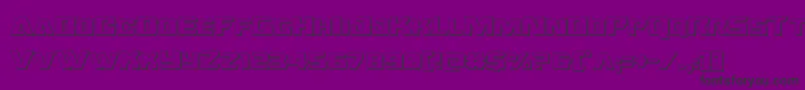 Oceanicdrift3D Font – Black Fonts on Purple Background