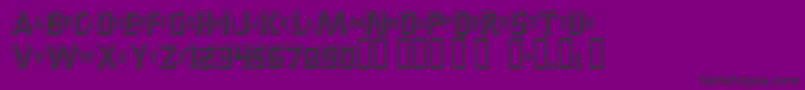 Popups Font – Black Fonts on Purple Background