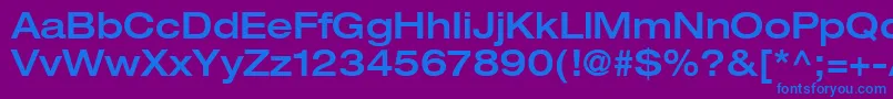 ContextRepriseMediumexpSsiNormal Font – Blue Fonts on Purple Background