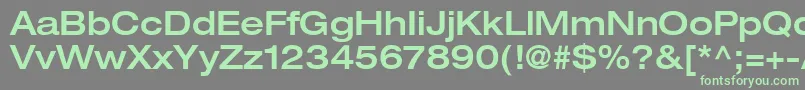 ContextRepriseMediumexpSsiNormal Font – Green Fonts on Gray Background