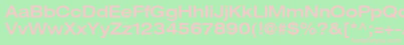 ContextRepriseMediumexpSsiNormal Font – Pink Fonts on Green Background