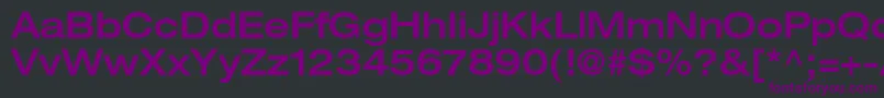 ContextRepriseMediumexpSsiNormal Font – Purple Fonts on Black Background