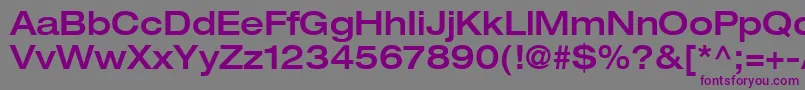 ContextRepriseMediumexpSsiNormal Font – Purple Fonts on Gray Background