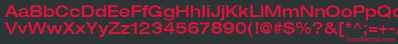 ContextRepriseMediumexpSsiNormal Font – Red Fonts on Black Background
