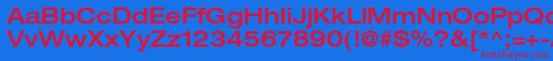 ContextRepriseMediumexpSsiNormal Font – Red Fonts on Blue Background