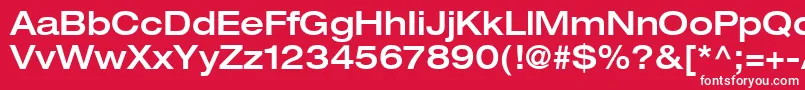 ContextRepriseMediumexpSsiNormal Font – White Fonts on Red Background