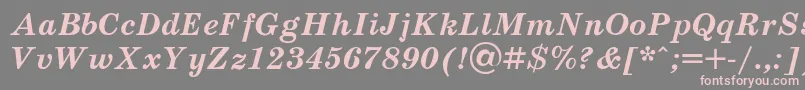 Schoolt Font – Pink Fonts on Gray Background