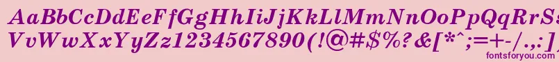 Schoolt Font – Purple Fonts on Pink Background