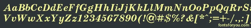 Schoolt Font – Yellow Fonts on Black Background