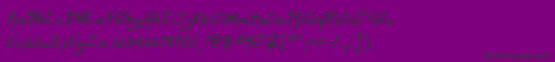 BaileyMf Font – Black Fonts on Purple Background